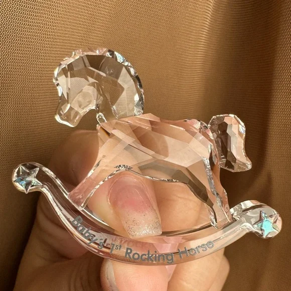 Swarovski Baby’s 1st rocking horse crystal figurine - Picture 1 of 4
